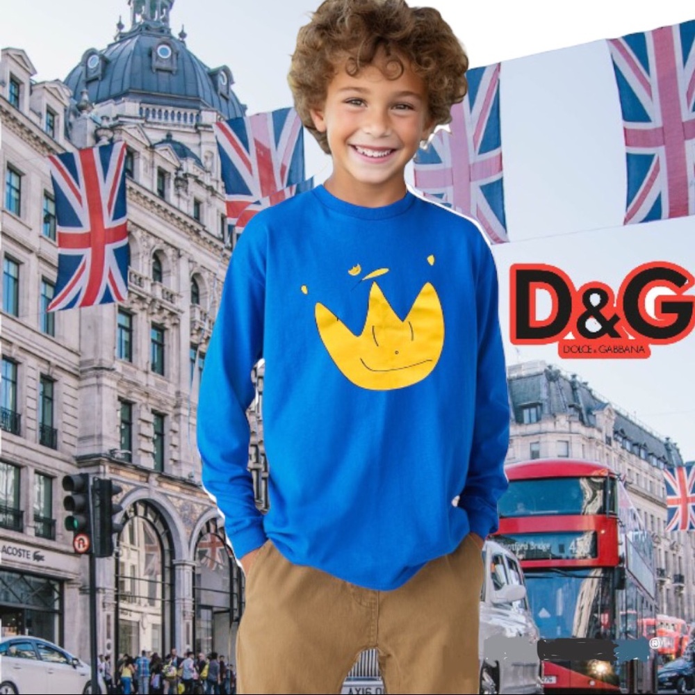 NWT Dolce & Gabbana Tshirt D&G Graphic Shirt Tee Kids Toddler Boys Girls Gift